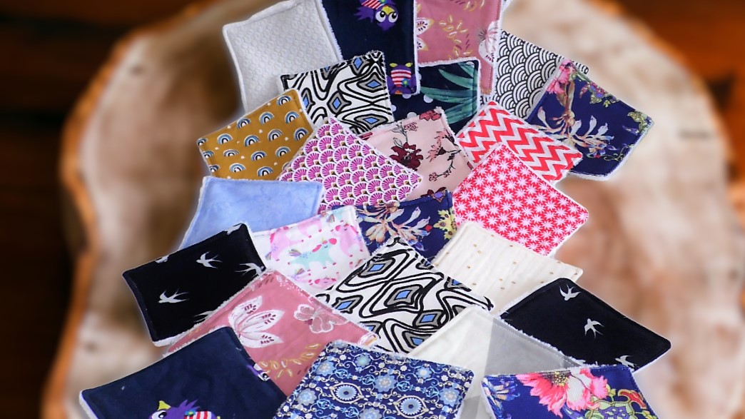 Lingettes lavables ( vendues par 3)